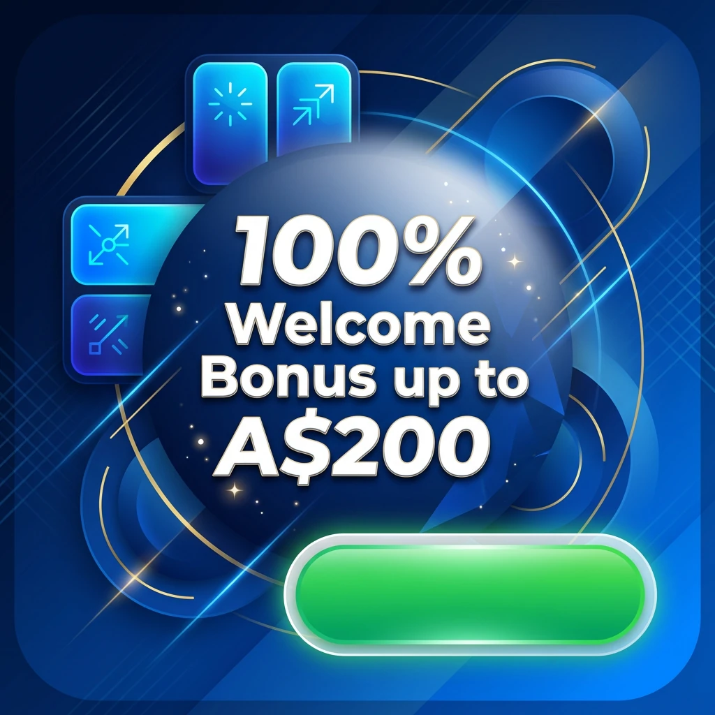100% Welcome Bonus up to A$200